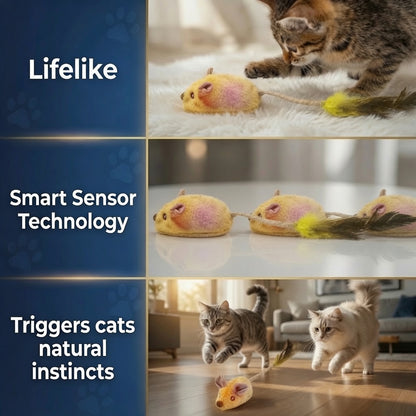 Auto-Squeak Smart Mouse Cat Toy